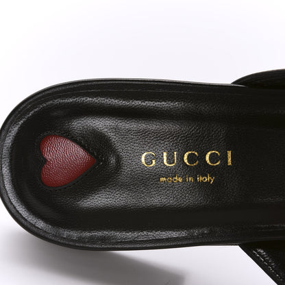 Gucci Malaga Kid Horsebit Slide Sandals 40.5 Black 7 of 10