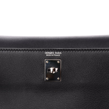 Hermes Evercolor Kelly Danse II Belt Bag Black 7 of 13