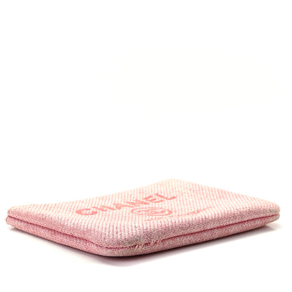 Chanel Canvas Small Deauville Pouch Pink 4 of 9