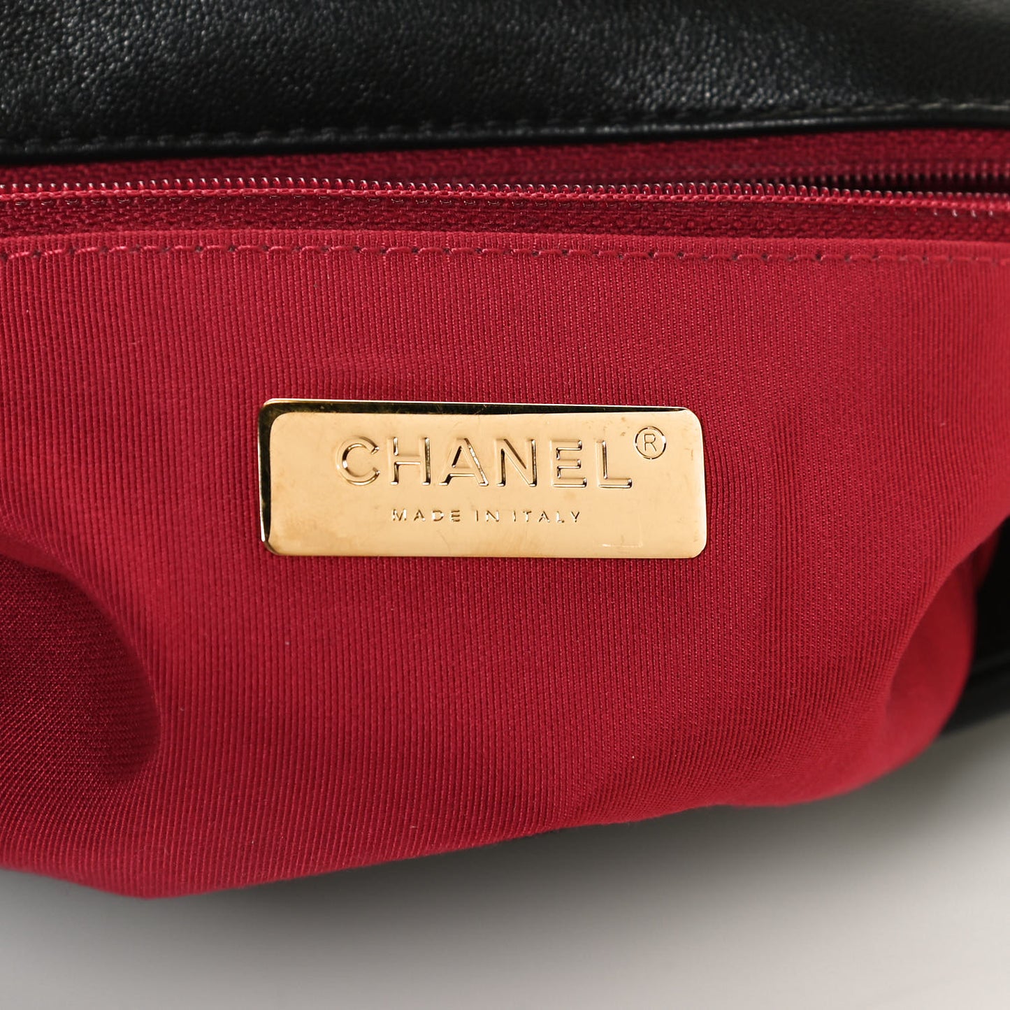Lambskin Quilted Medium Chanel 19 Flap Black