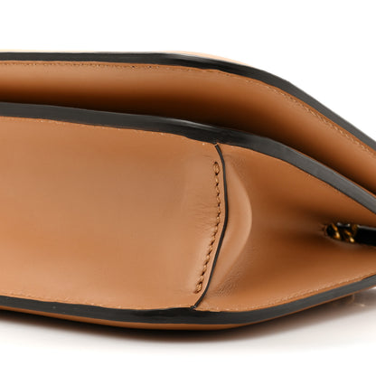 Fendi Vitello King Nubuck Pequin Karligraphy Pocket Shoulder Bag Biscuit Tobacco Moro 7 of 10