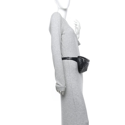 Chanel Calfskin Quilted Uniform Waist Belt Bag Black 2 of 10