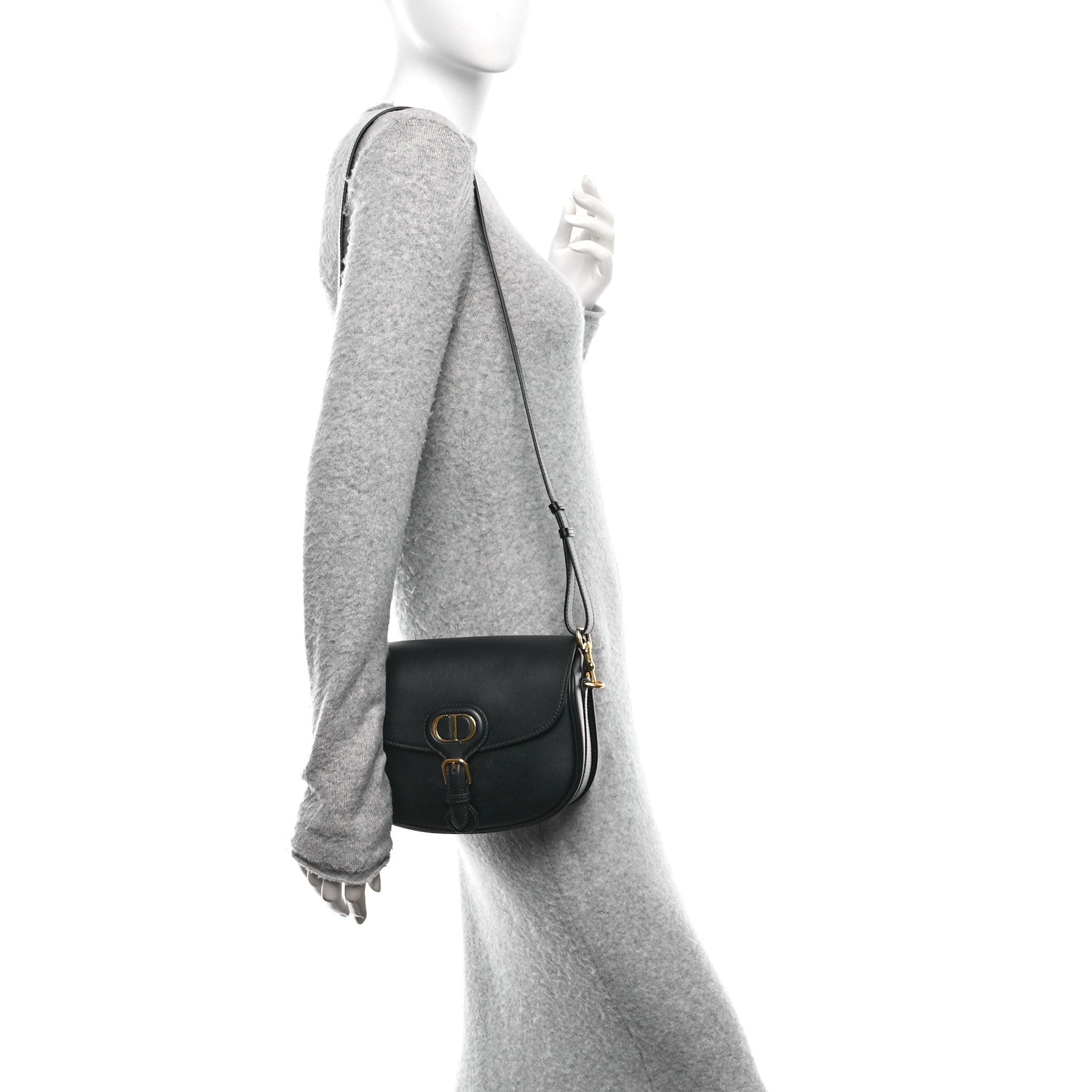 Christian Dior Box Calfskin Medium Bobby Flap Black 2 of 9