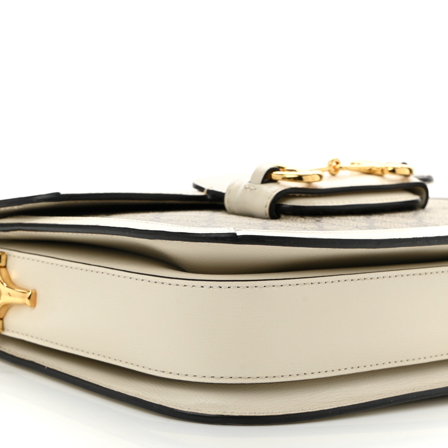 Gucci GG Supreme Monogram Horsebit 1955 Shoulder Bag Beige Mystic White 9 of 11
