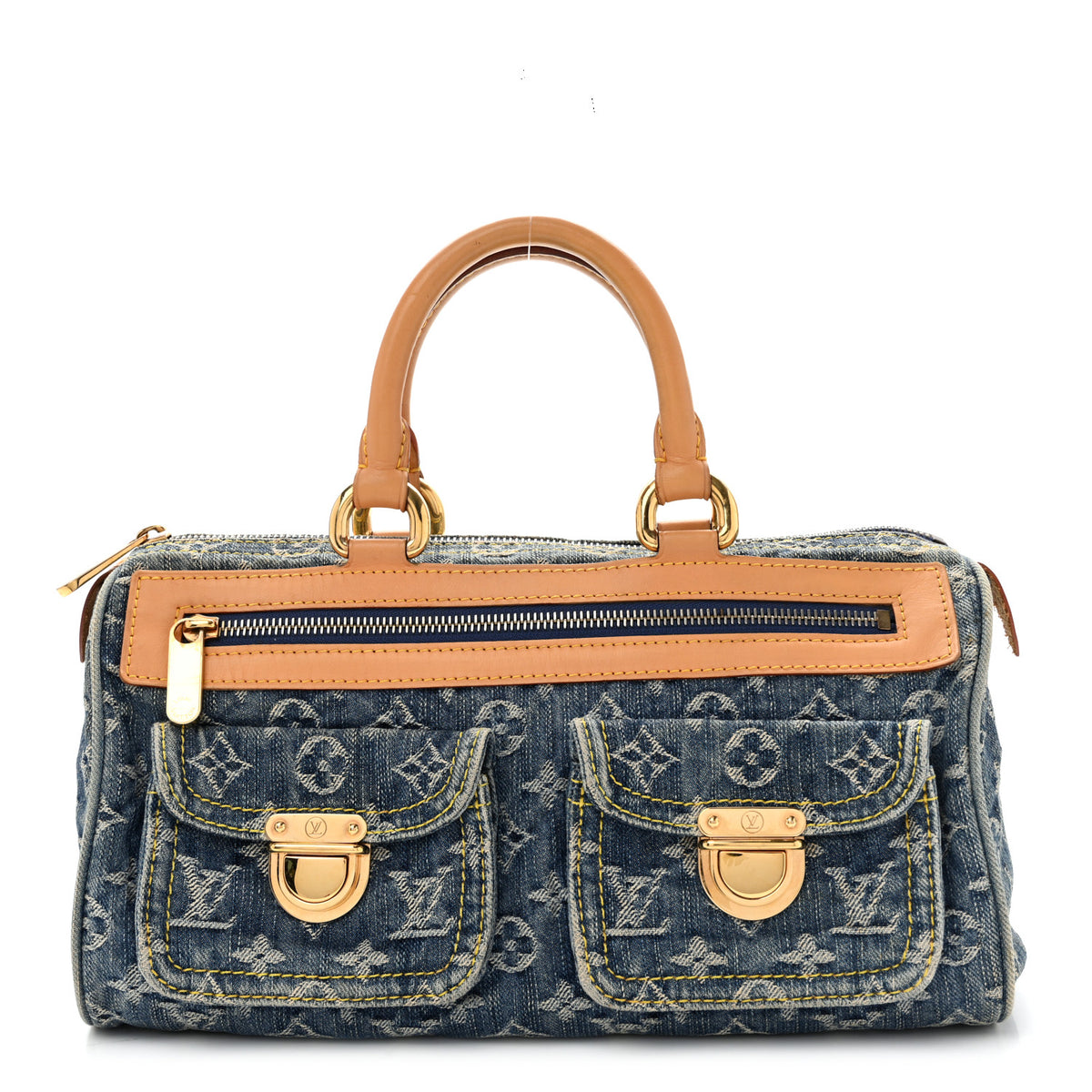 Louis Vuitton Monogram Denim Neo Speedy Blue 1 of 12