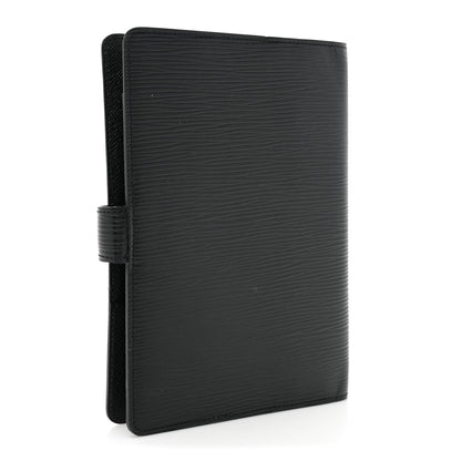 Louis Vuitton Electric Epi Medium Ring Agenda Cover Black 3 of 8