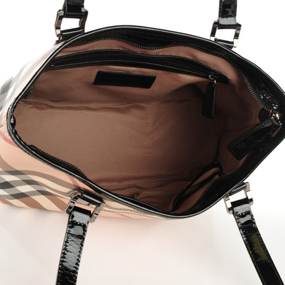 Burberry Nova Check Medium Tote Black 5 of 8