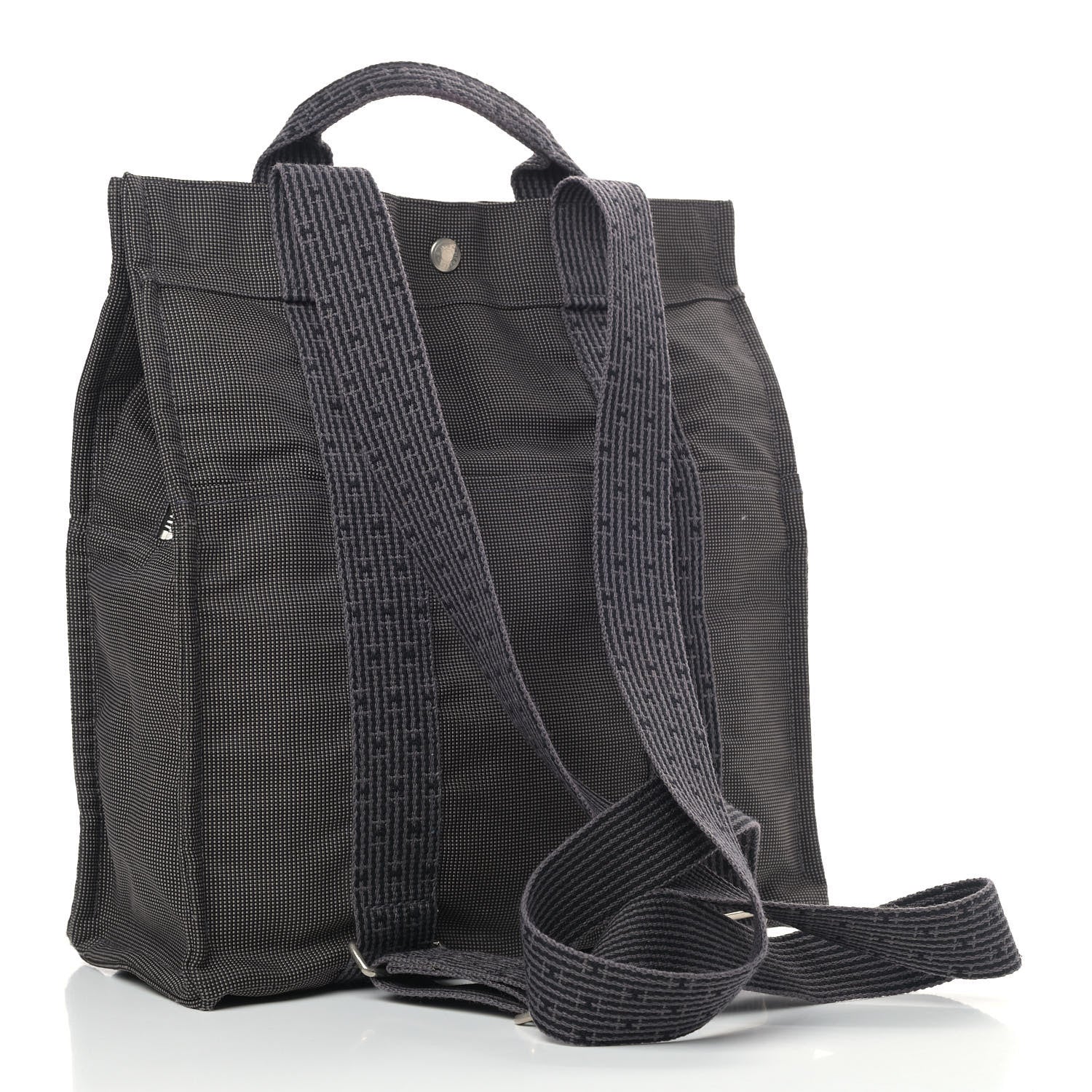 Hermes Canvas Herline Backpack Grey 3 of 8