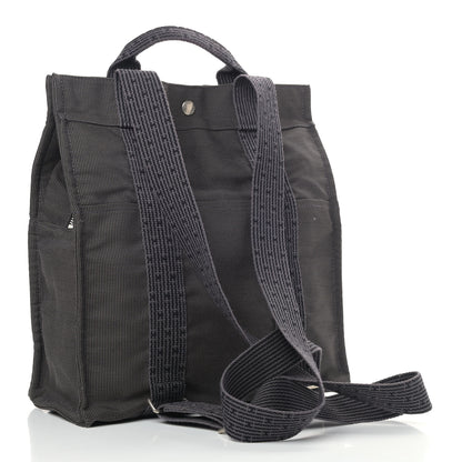 Hermes Canvas Herline Backpack Grey 3 of 8