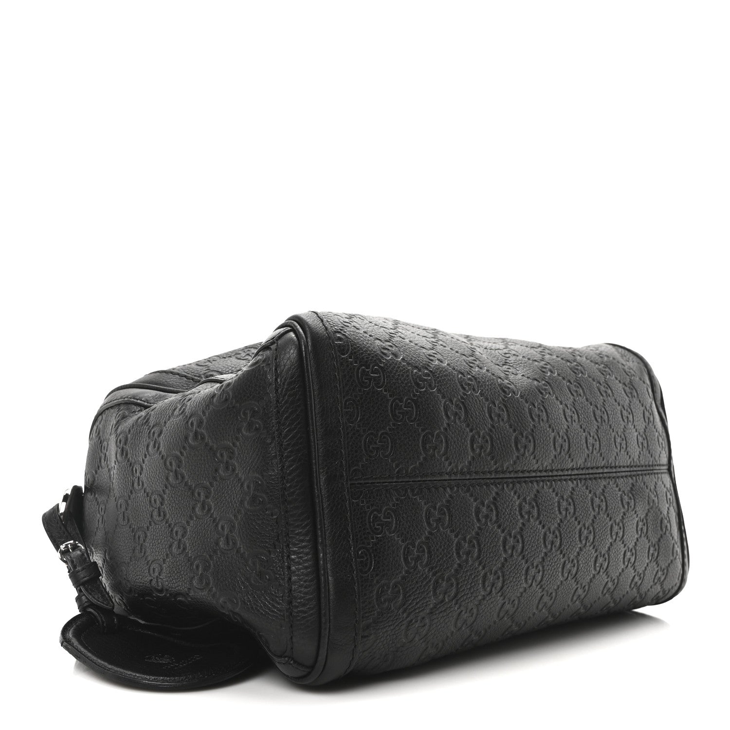 Gucci Guccissima Medium Techno Tag Boston Black 4 of 10