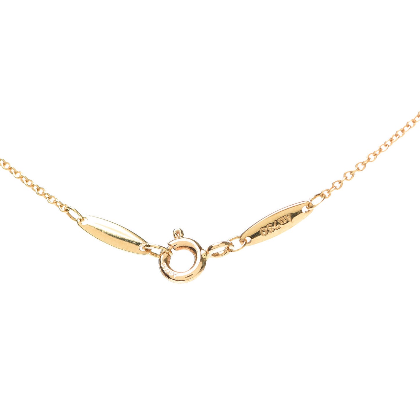 18K Yellow Gold Diamond .17ct Elsa Peretti Diamonds by the Yard Pendant Necklace