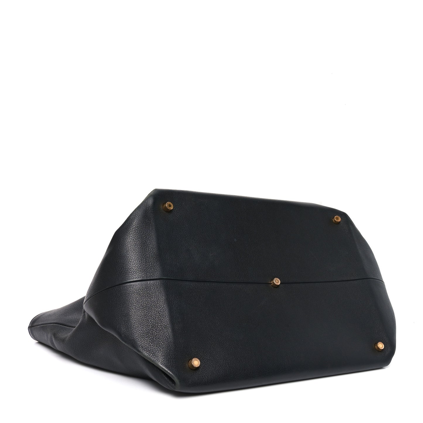 Smooth Calfskin Medium Amelia East West Tote Black