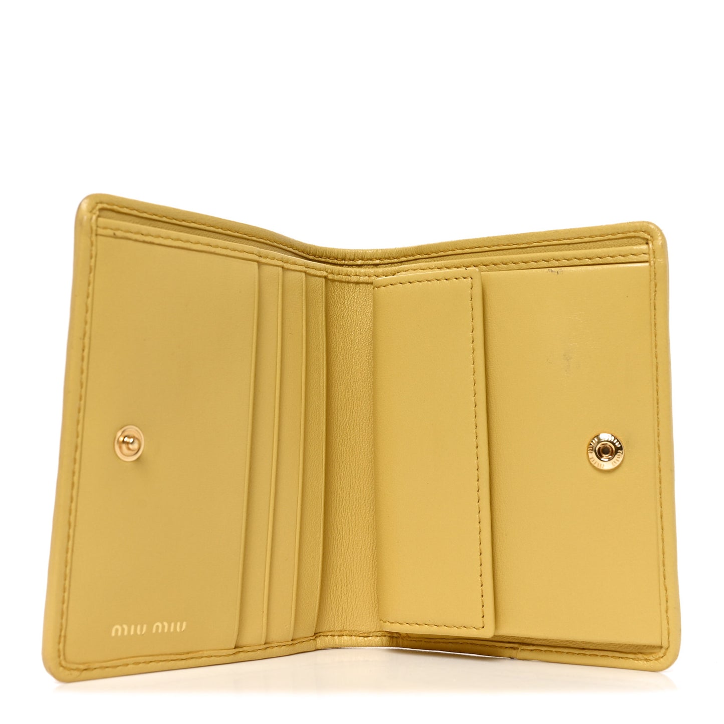 Nappa Matelasse Bi-Fold Compact Wallet Sole