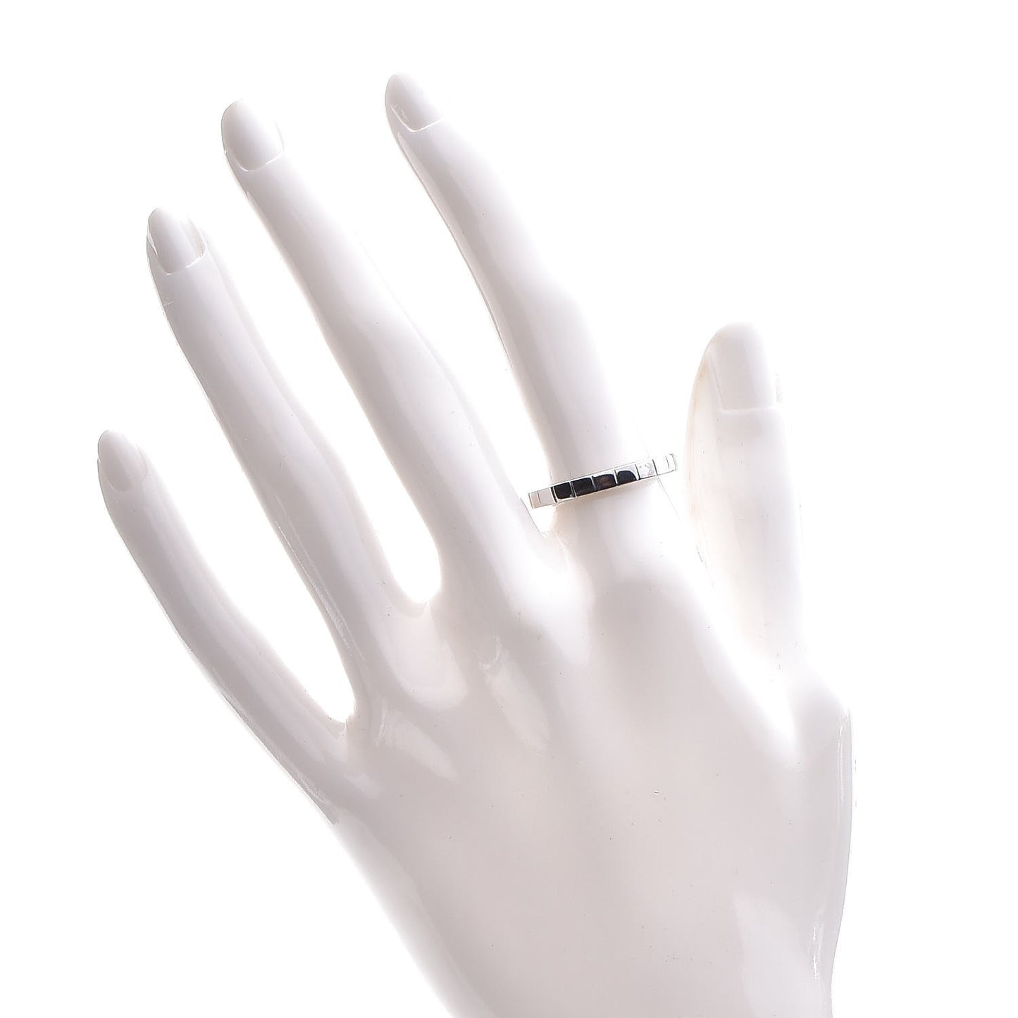 18K White Gold Lanieres Ring 54 6.75
