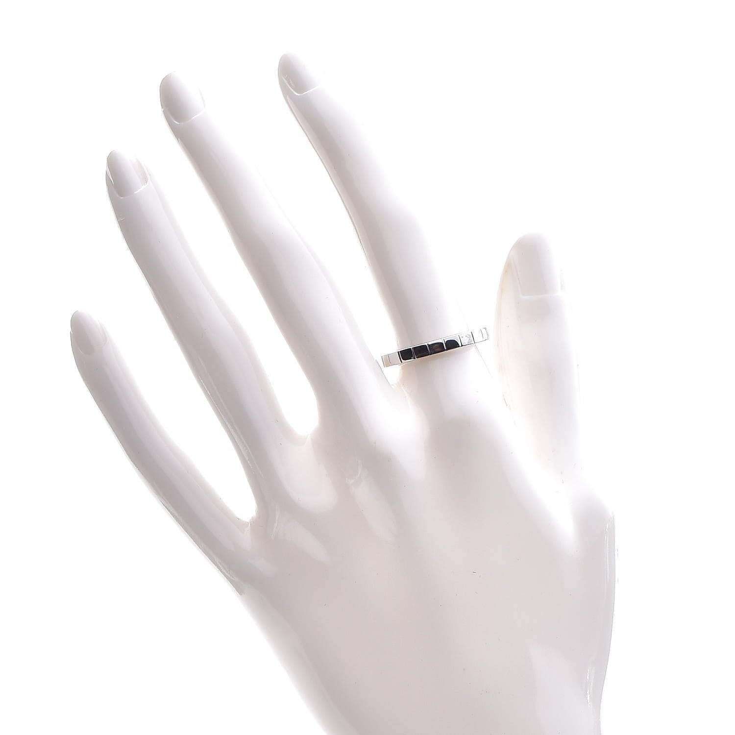 Cartier 18K White Gold Lanieres Ring 54 6.75 2 of 7