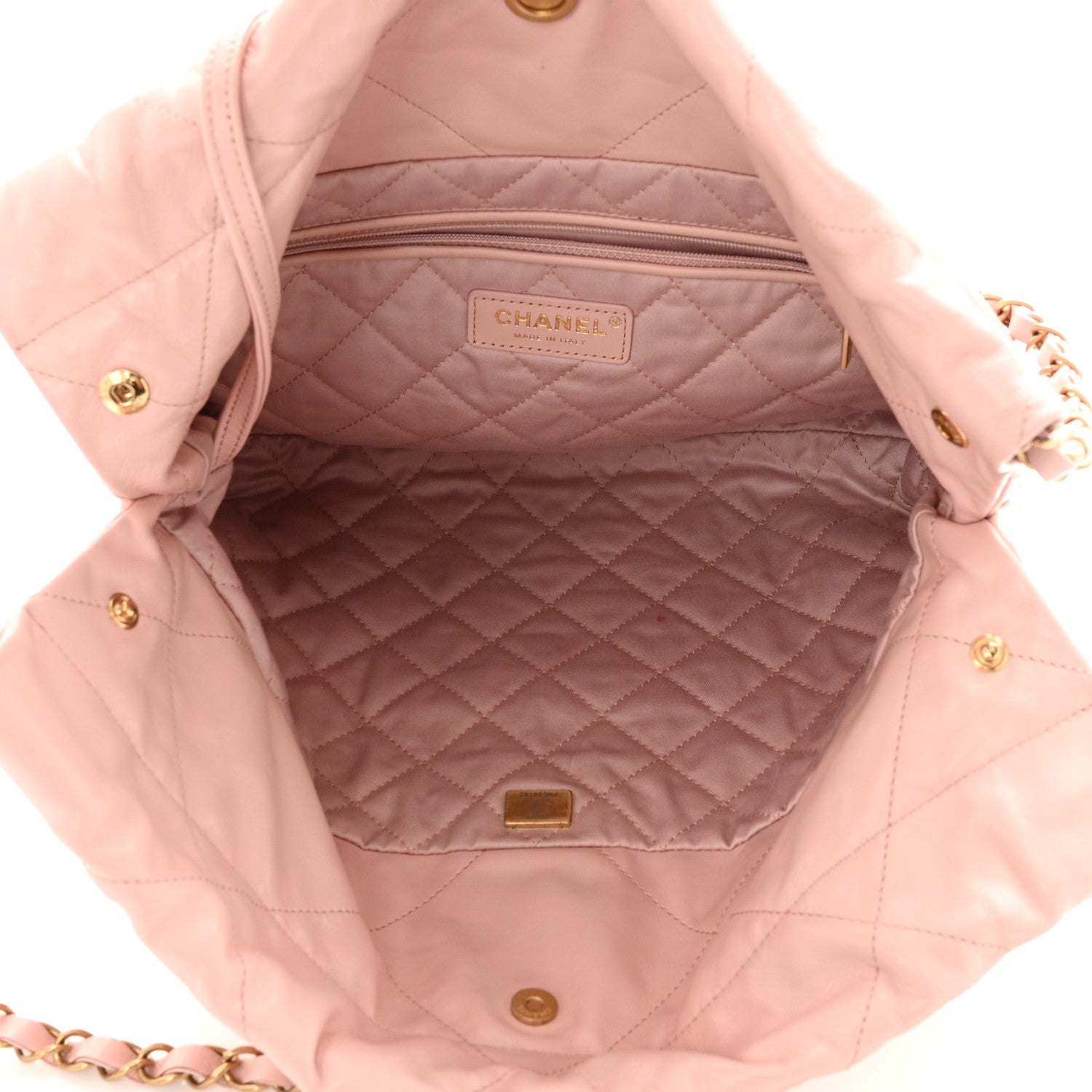 Chanel Calfskin Quilted Small Chanel 22 Pink 6 of 12
