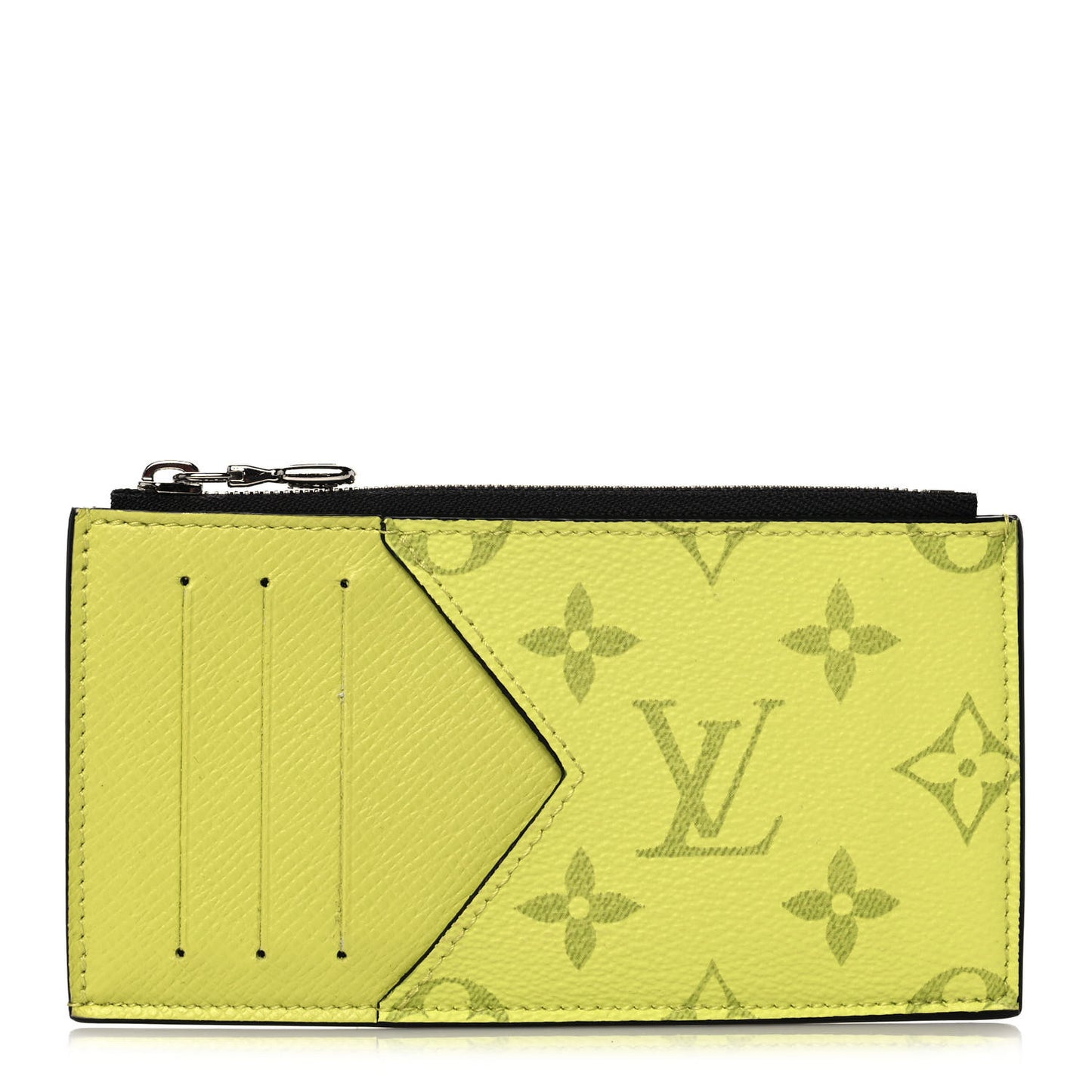 Monogram Taiga Coin Card Holder Yellow