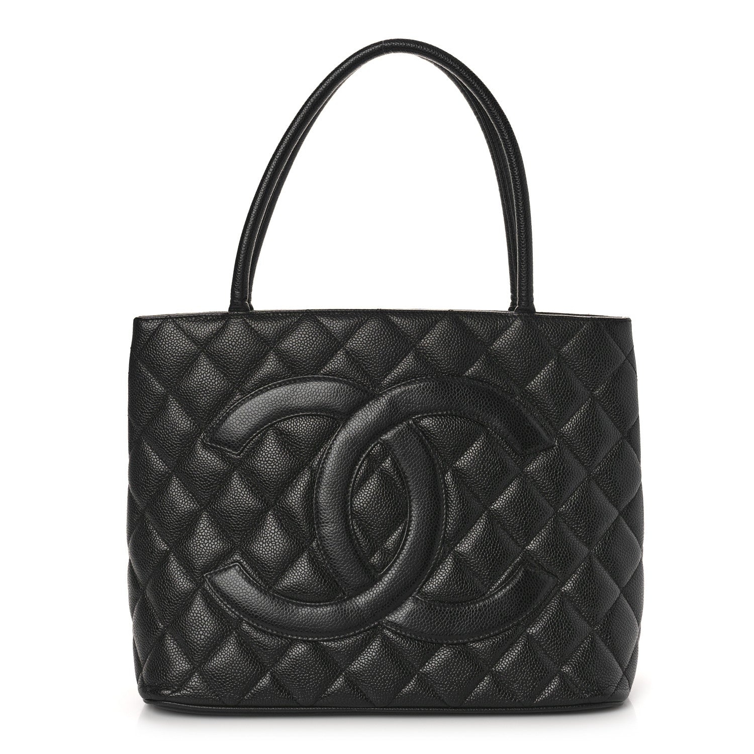 Chanel Caviar Quilted Medallion Tote Black 1 of 10
