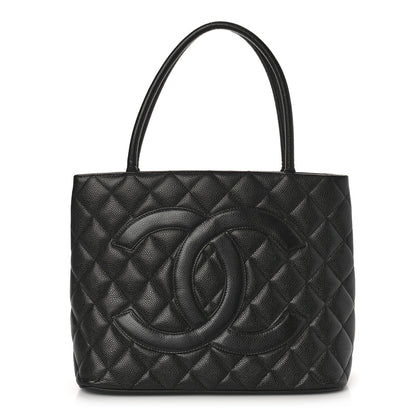 Chanel Caviar Quilted Medallion Tote Black 1 of 10