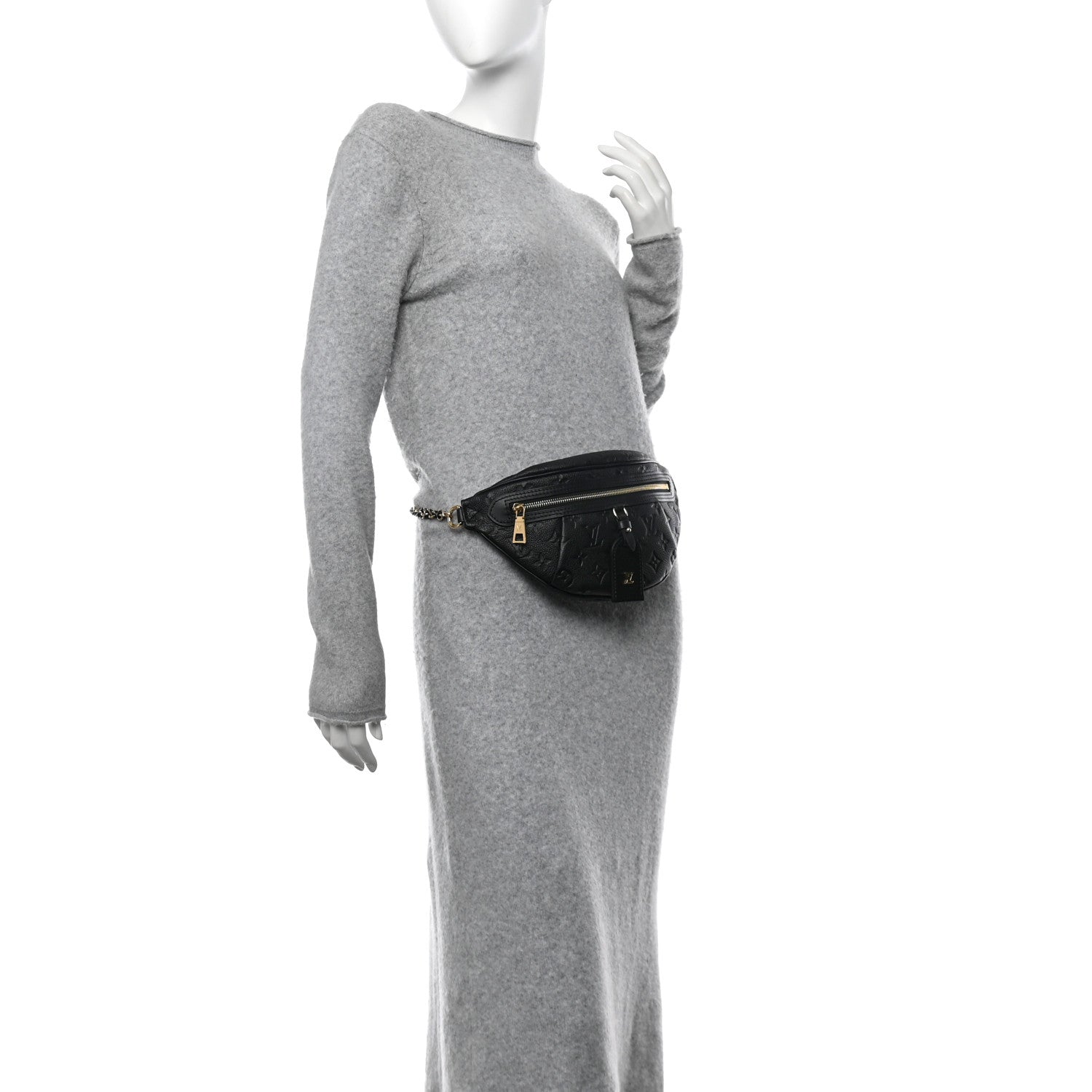 Louis Vuitton Empreinte High Rise Bumbag PM Black 2 of 11