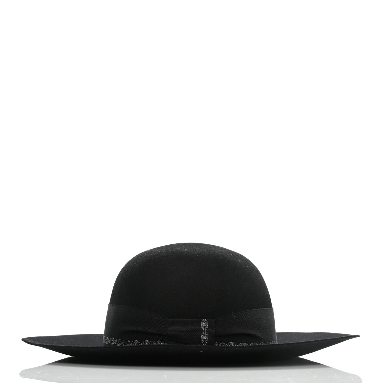 Hermes Rabbit Felt Betty Hat 58 Black 5 of 9