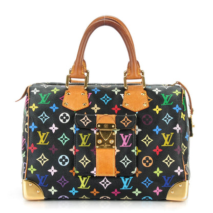 Louis Vuitton Monogram Multicolor Speedy 30 Black 1 of 10