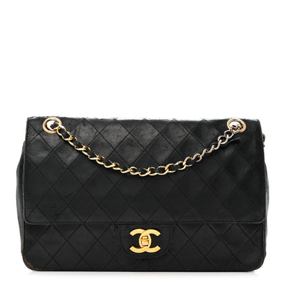 Chanel Lambskin Quilted Medium Double Flap Black 1 of 24