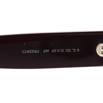 Celine Acetate Triomphe 16 Sunglasses CL40316U Shiny Bordeaux 5 of 8