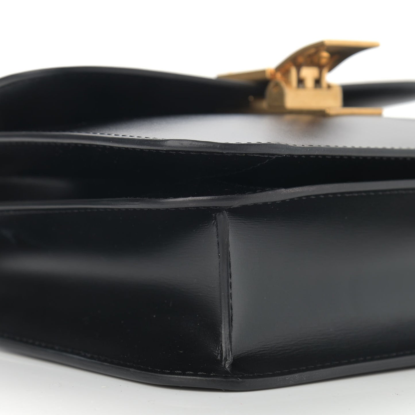 Box Calfskin Teen Classic Box Flap Bag Black