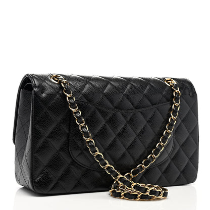 Chanel Caviar Quilted Medium Double Flap Black 3 of 10