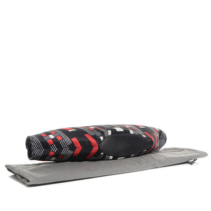 Alexander McQueen Silk Geometric Print De Manta Clutch Black 4 of 7