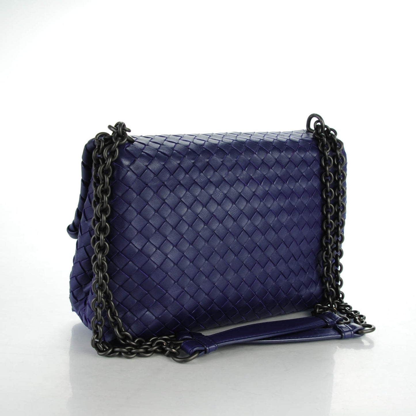 Nappa Intrecciato Small Olimpia Shoulder Bag Atlantic