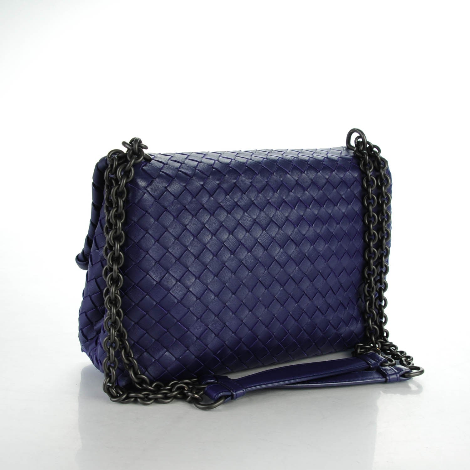 Bottega Veneta Nappa Intrecciato Small Olimpia Shoulder Bag Atlantic 3 of 8