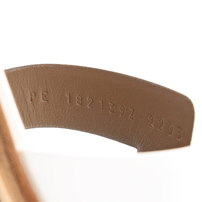 Hermes Calfskin Santorini Sandals 37.5 White 8 of 9