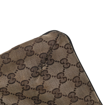 Gucci Monogram Web Small Flat Messenger Crossbody Dark Brown 12 of 12