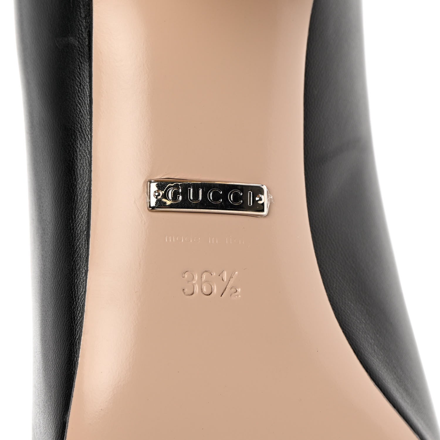 Gucci Malaga Kid Crystal Square G Madelyn Mid Heel Loafer Pumps 36.5 Black 6 of 9