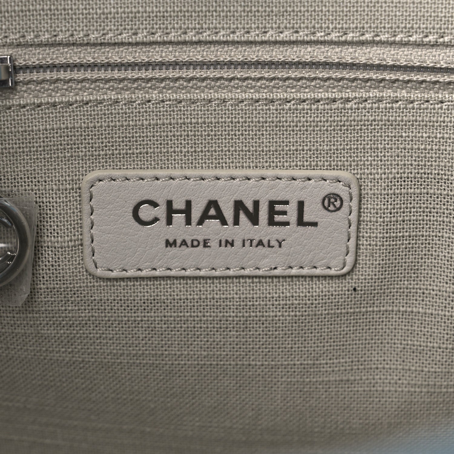 Chanel Mixed Fibers Small Deauville Tote Light Blue 7 of 10