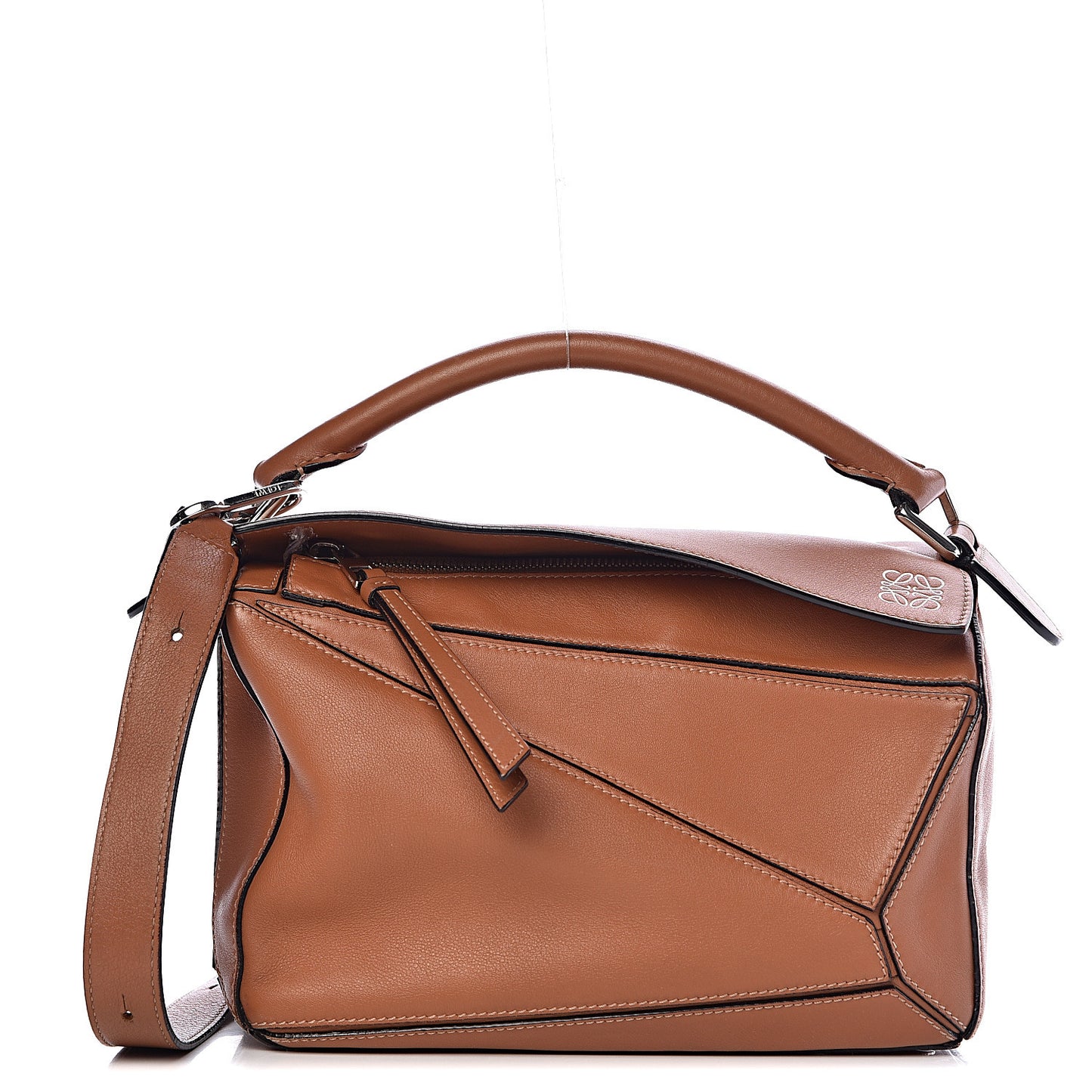 Calfskin Small Puzzle Bag Tan