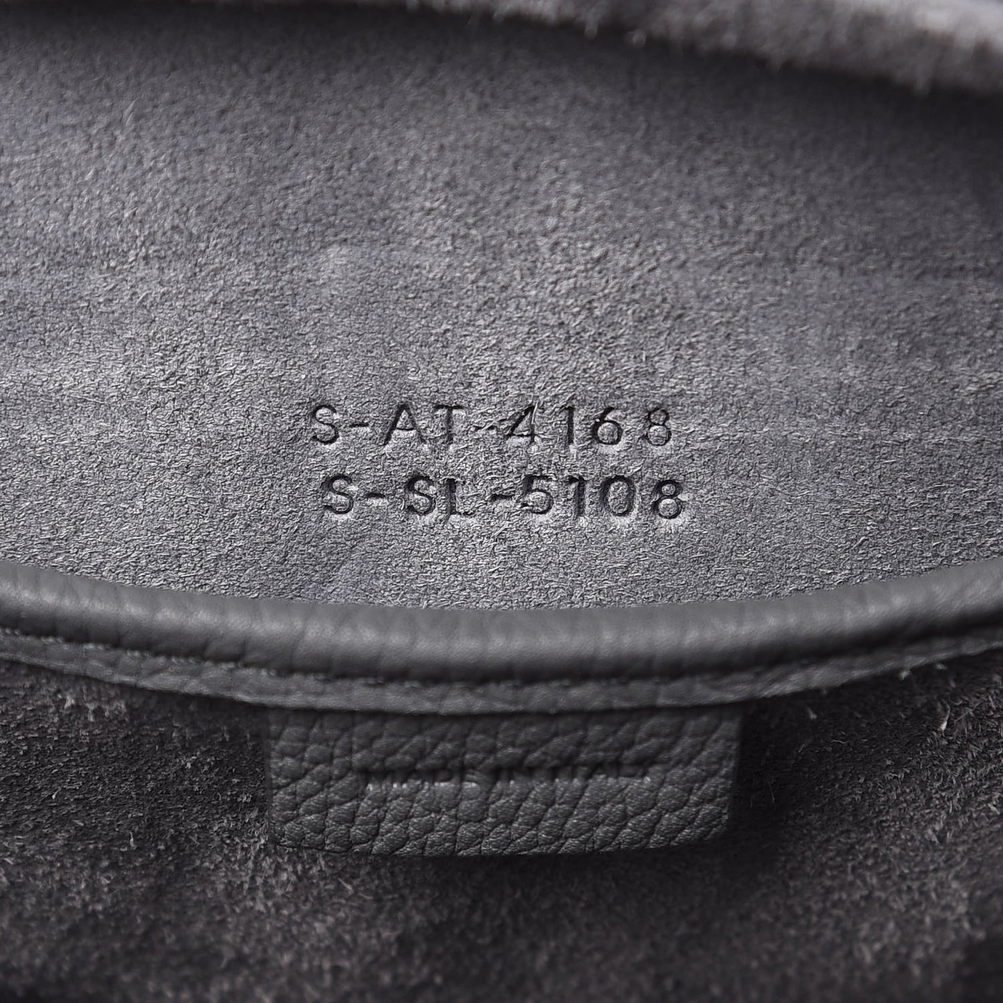 Drummed Calfskin Nano Luggage Kohl