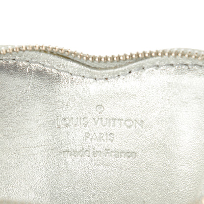 Louis Vuitton Monogram Miroir Heart Coin Purse Silver 6 of 7