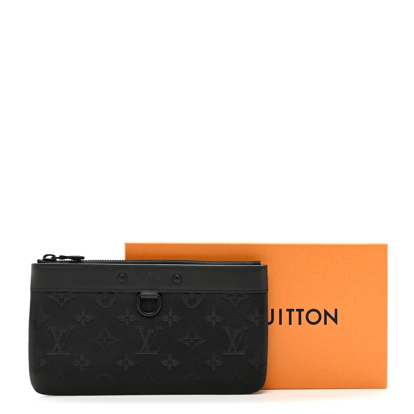 Calfskin Monogram Shadow Discovery Pochette PM Black