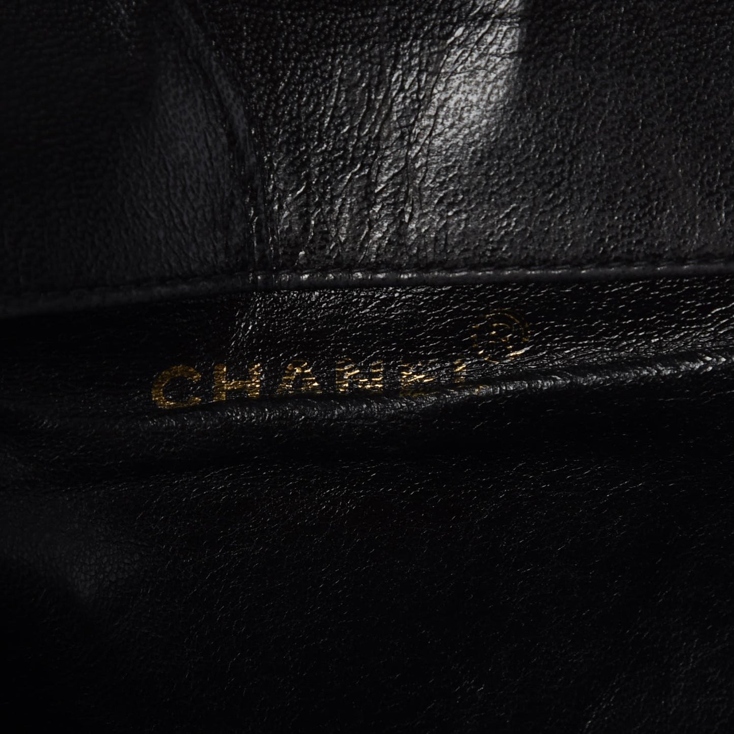 Lambskin Quilted Drawstring Backpack Black