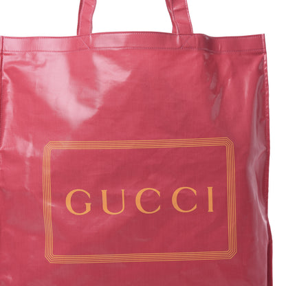 Gucci Patent Canvas Frame Logo Vertical Tote Glam Pink 8 of 10