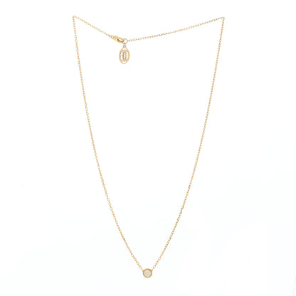 Cartier 18K Yellow Gold Diamond LM D'Amour Pendant Necklace 3 of 5