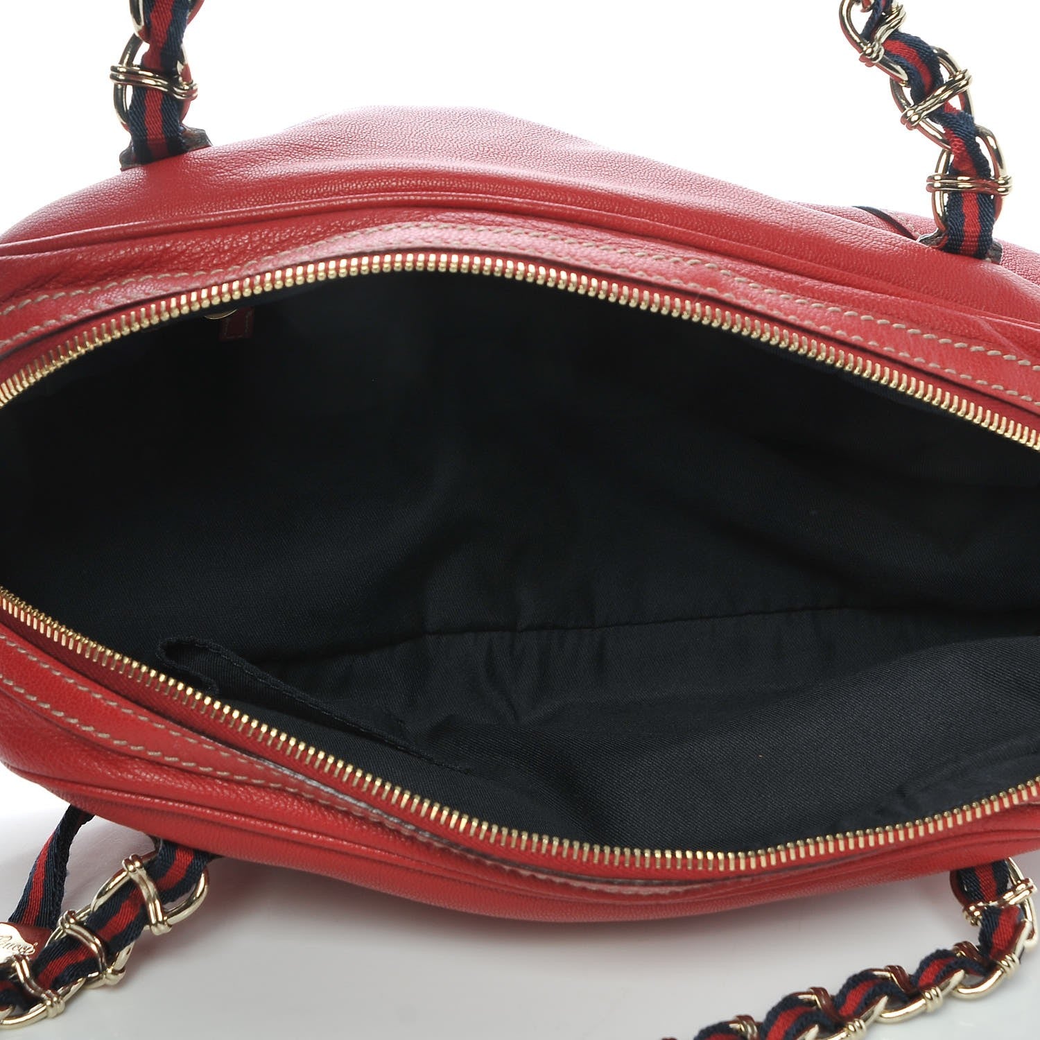 Gucci Goatskin Small Capri Bowler Red 7 of 7