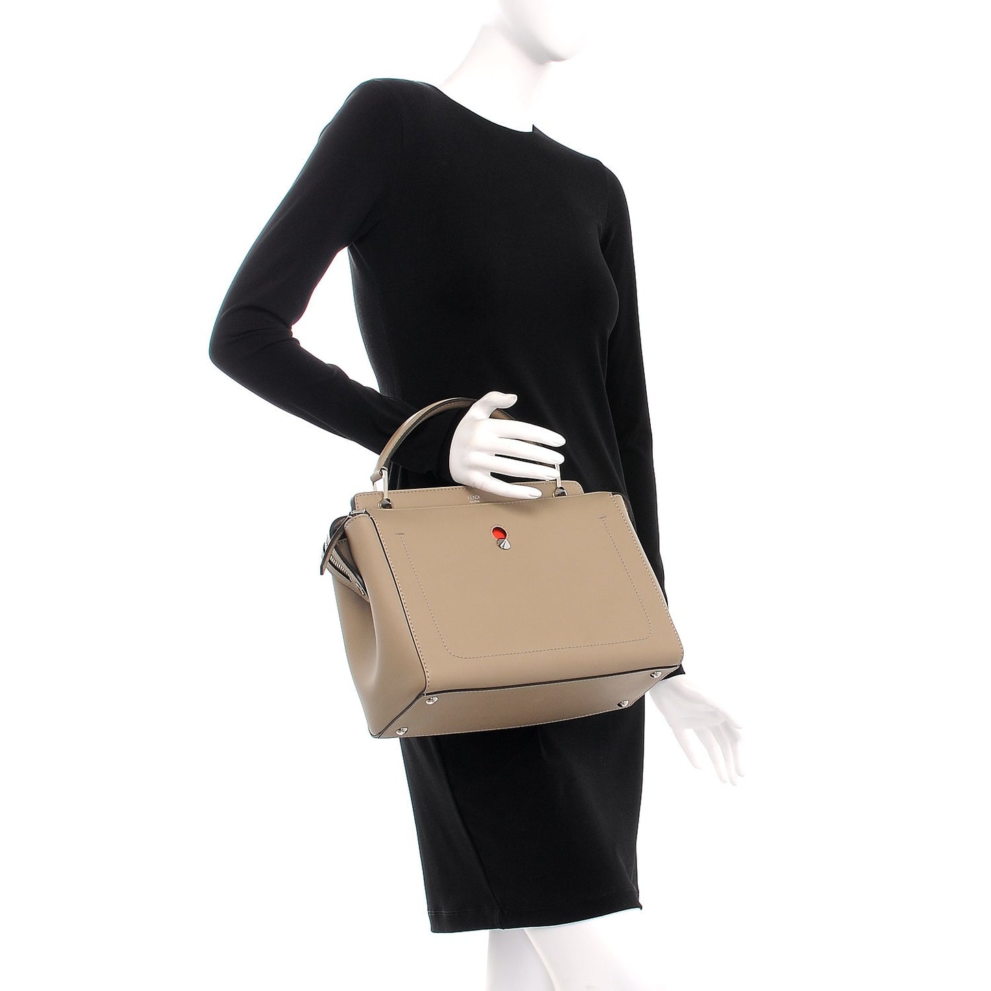 Vitello Baltico Dolce DotCom Satchel Tortora Papavero