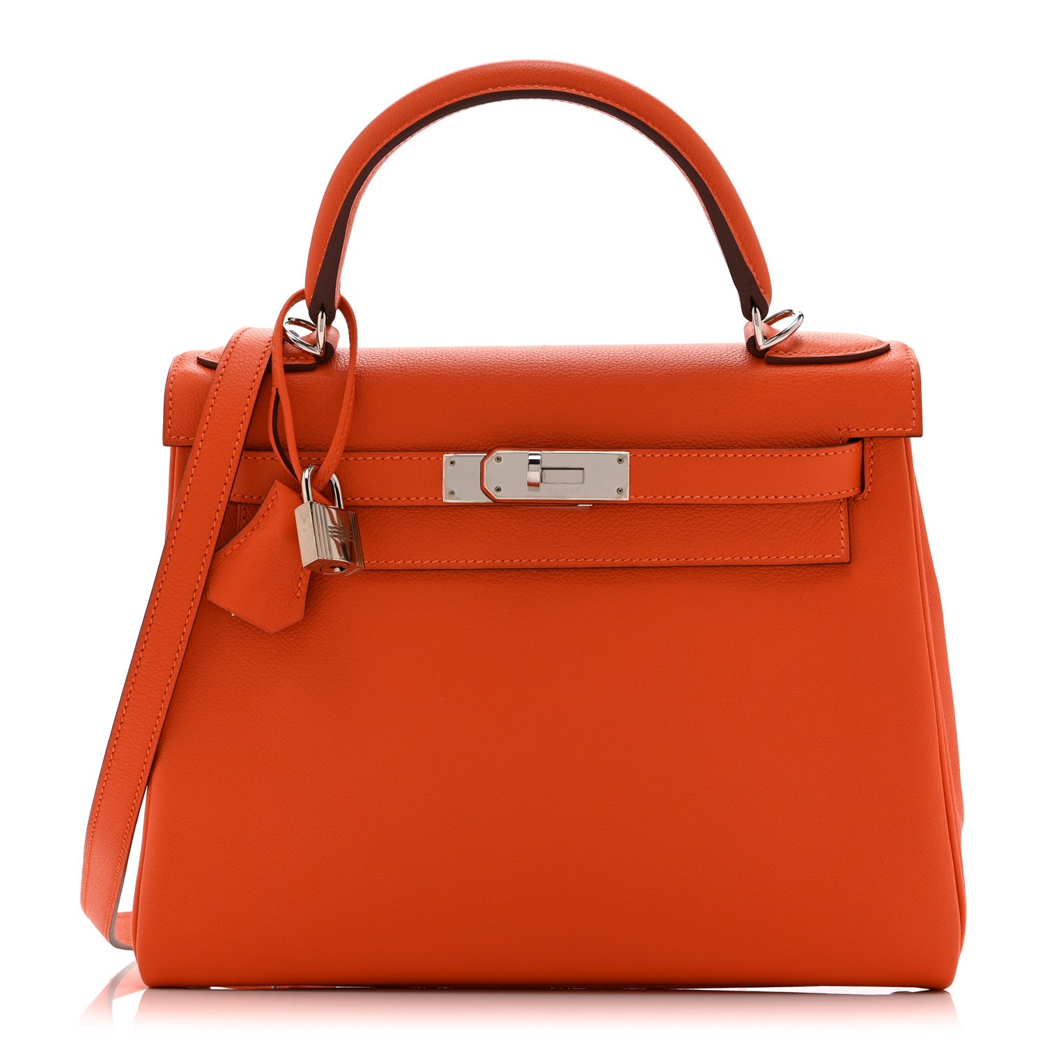 Hermes Evercolor Kelly Retourne 28 Capucine 1 of 10