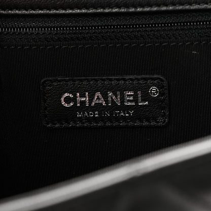 Chanel Lambskin Quilted Jumbo Cuba Color Flap Black 7 of 12