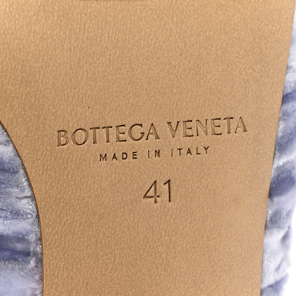 Bottega Veneta Textured Viscose Silk Velvet Bunnie Mule Pumps 41 Amethyst 6 of 9