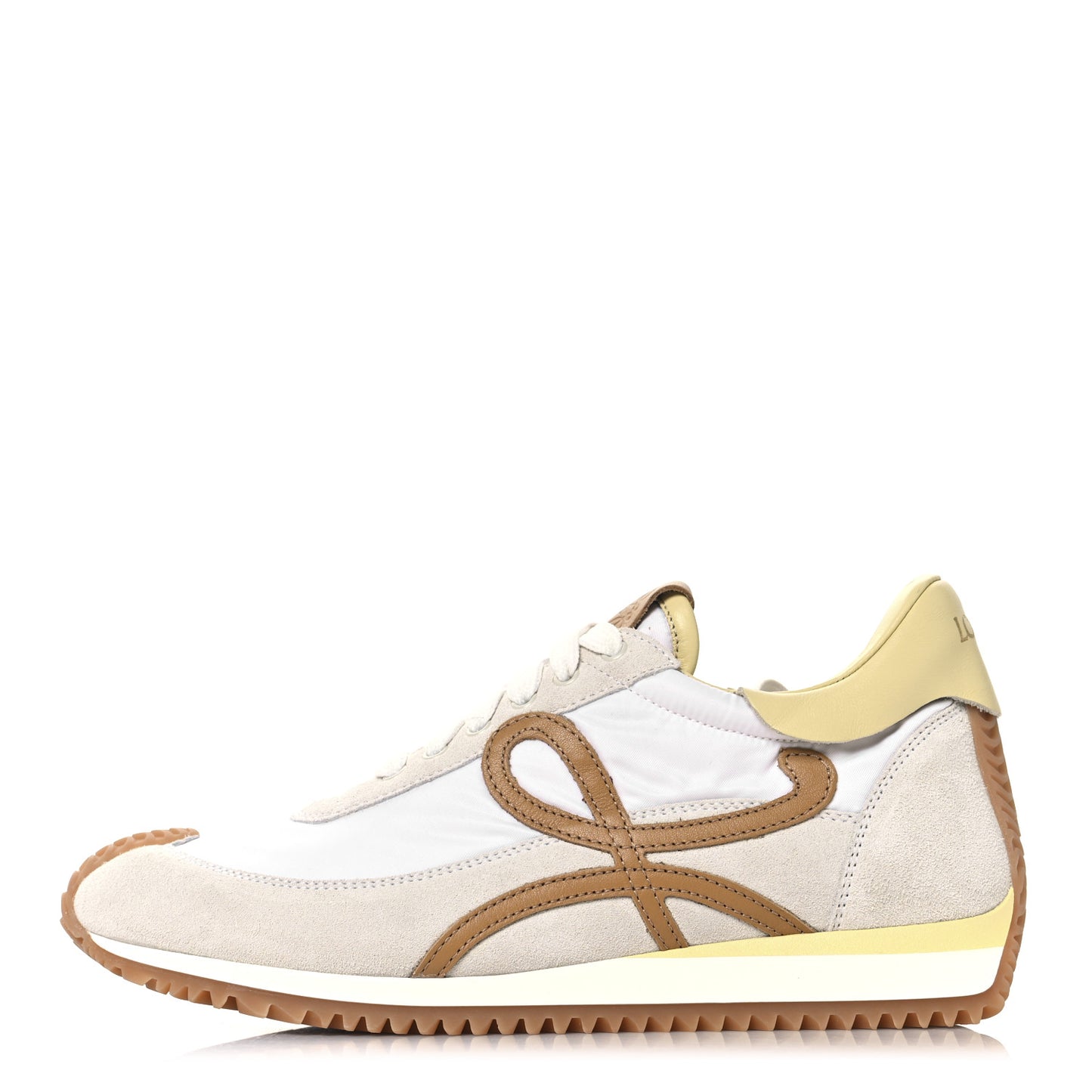 Nylon Suede Flow Runner Sneakers 37 White Medium Concealer